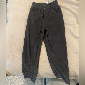 Fall Must-Have! 🍁NWT Paperbag Waist Corduroy Pants from Ruby & Jenna 🩶